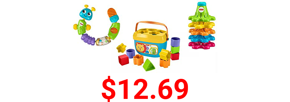 Fisher-Price Sort, Snap & Spin Infant Toy Trio