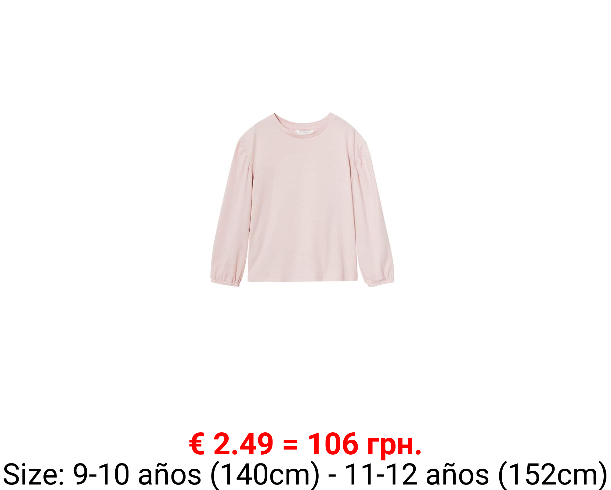 Camiseta algodón manga larga