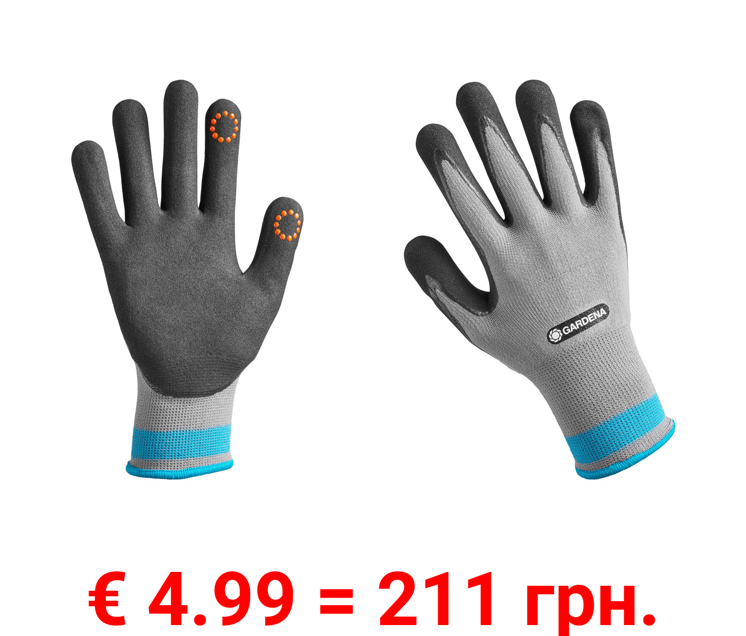 Gardena Pflanz- und Bodenhandschuhe, geeignet für Smartphones