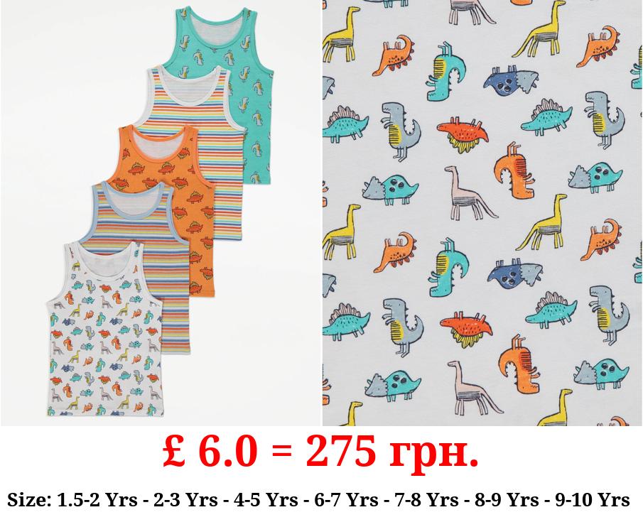 Dinosaur Vests 5 Pack