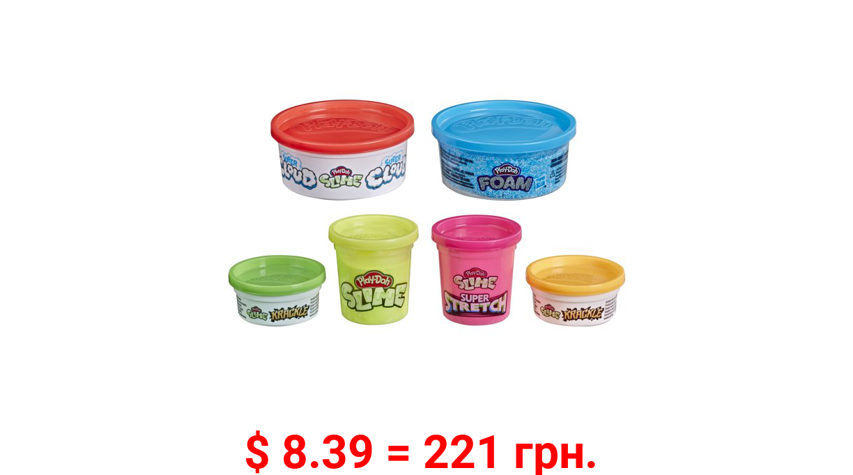 Play-Doh Variety Pack Featuring 6 New Compounds, for Kids Ages 3 and up
