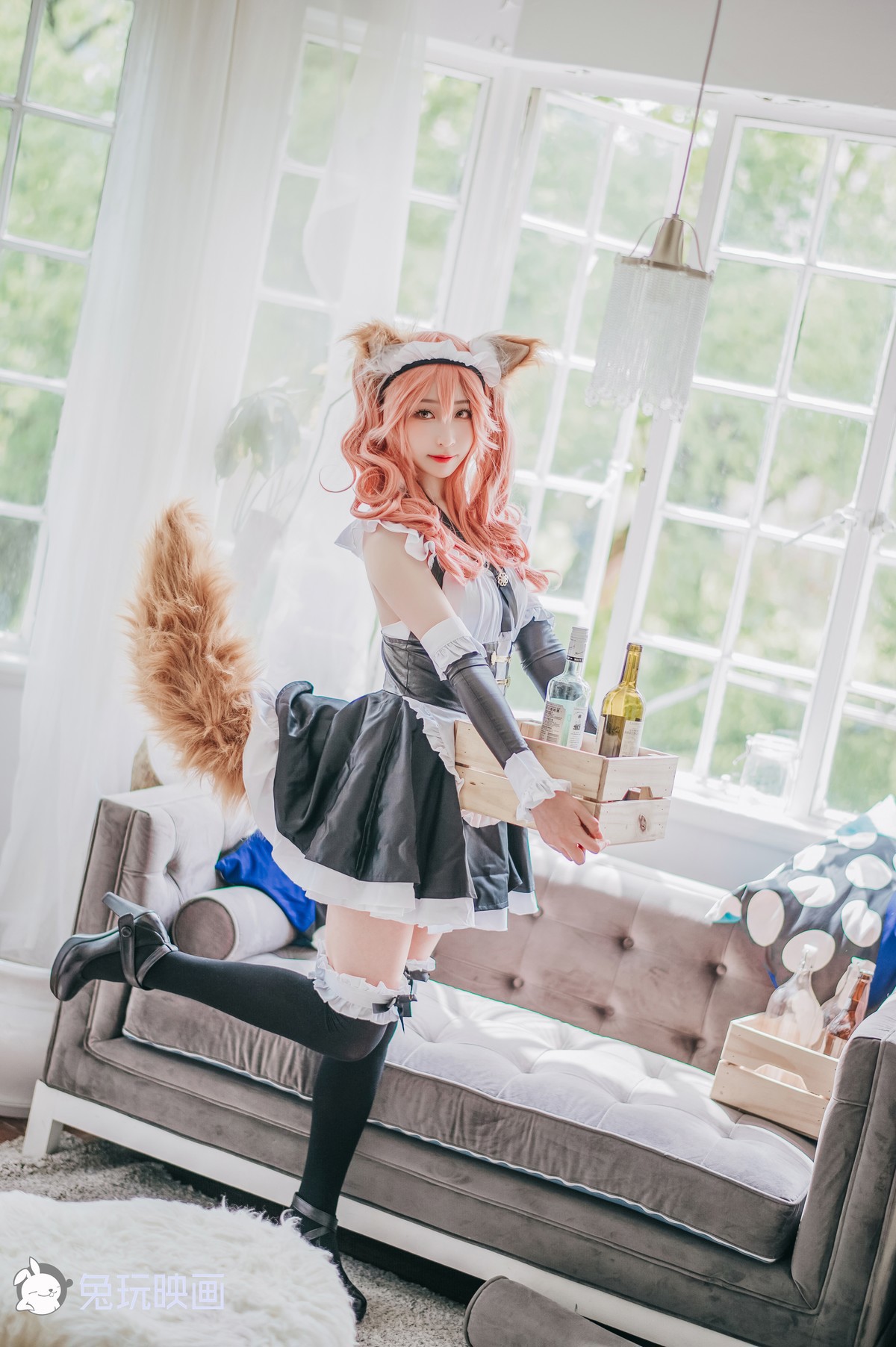 Cosplay 兔玩映画 女仆玉藻前 38
