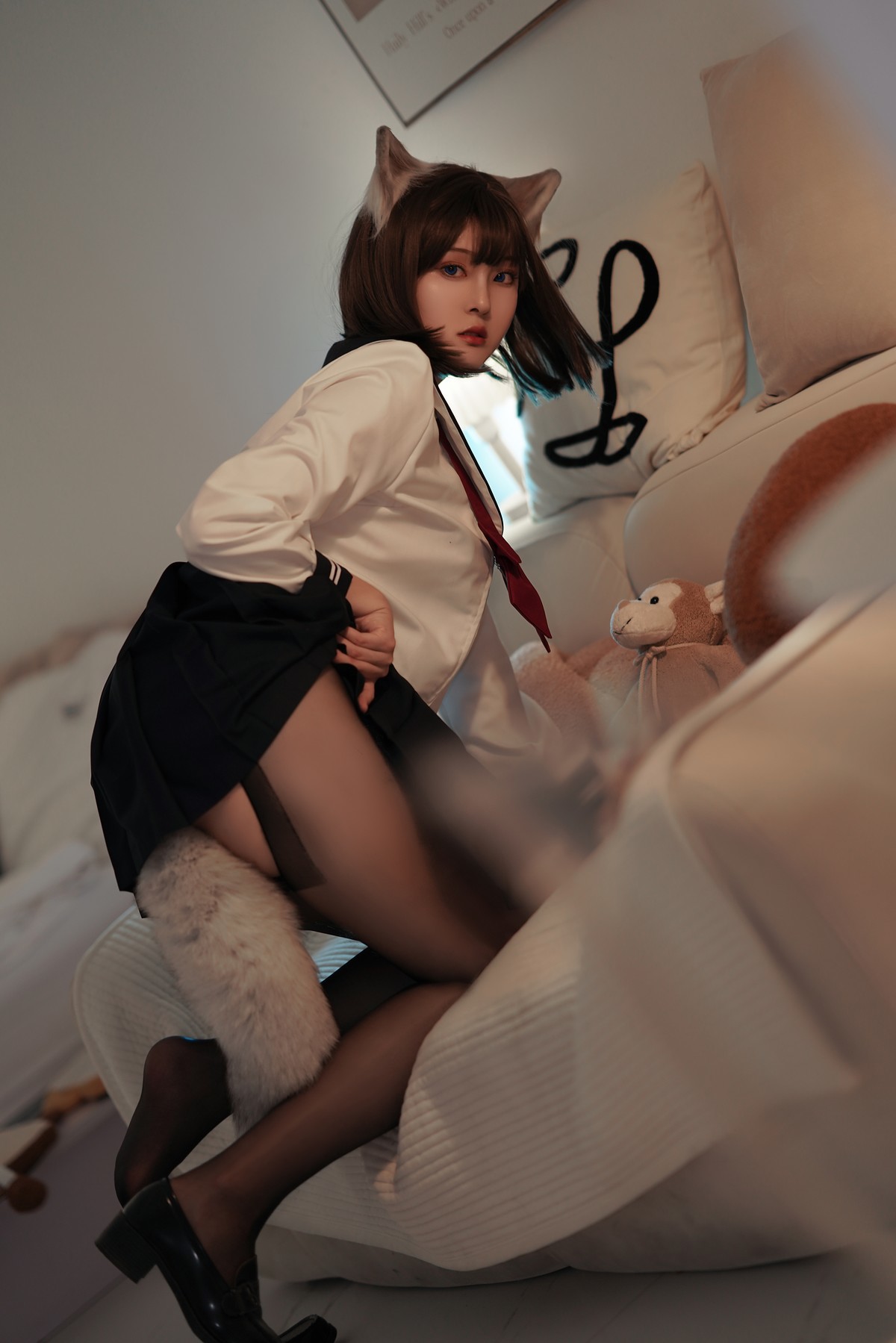 Cosplay Natsuko夏夏子 大尾巴猫 6