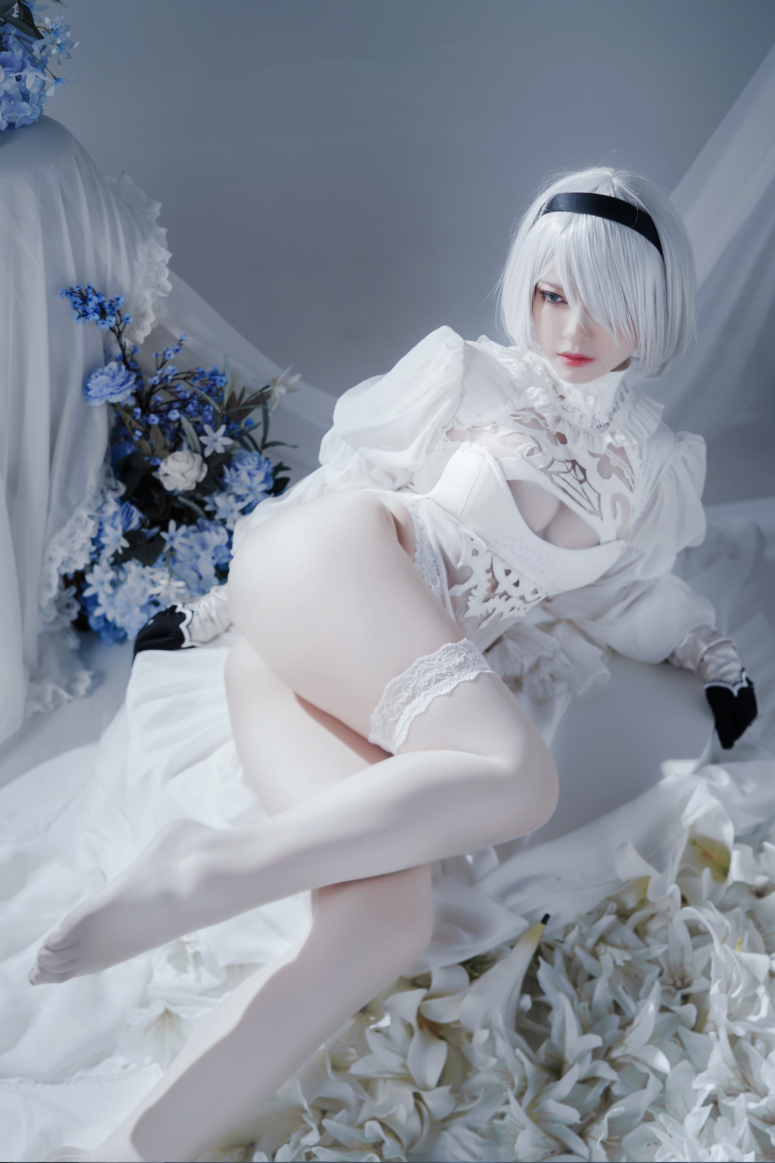 半半子 - Automataヨルハ二号B型 白礼服 19