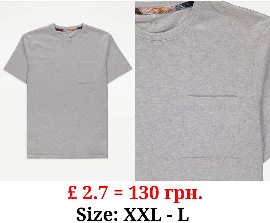 Grey Pocket Pyjama Top