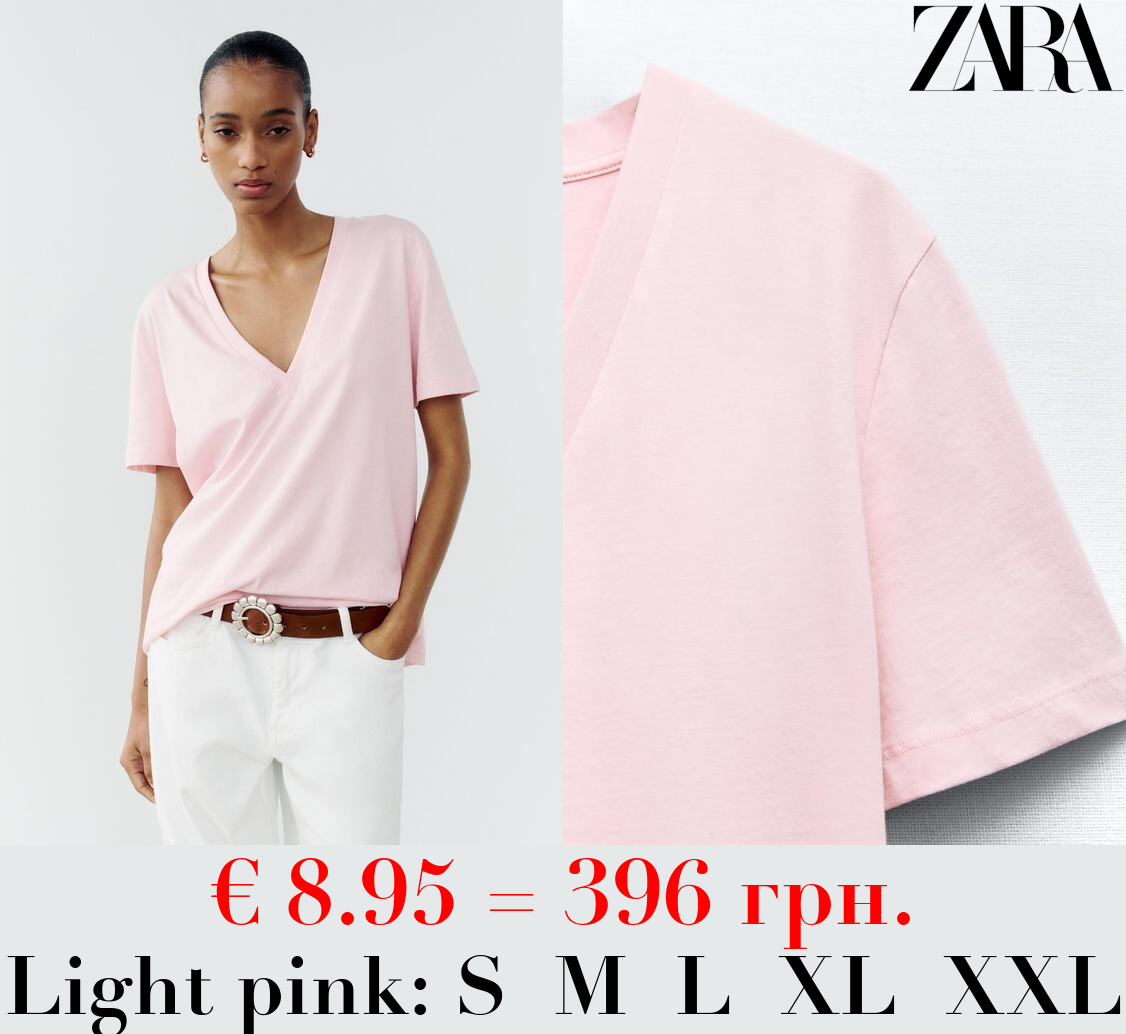 COTTON T-SHIRT WITH ENZYME FINISH