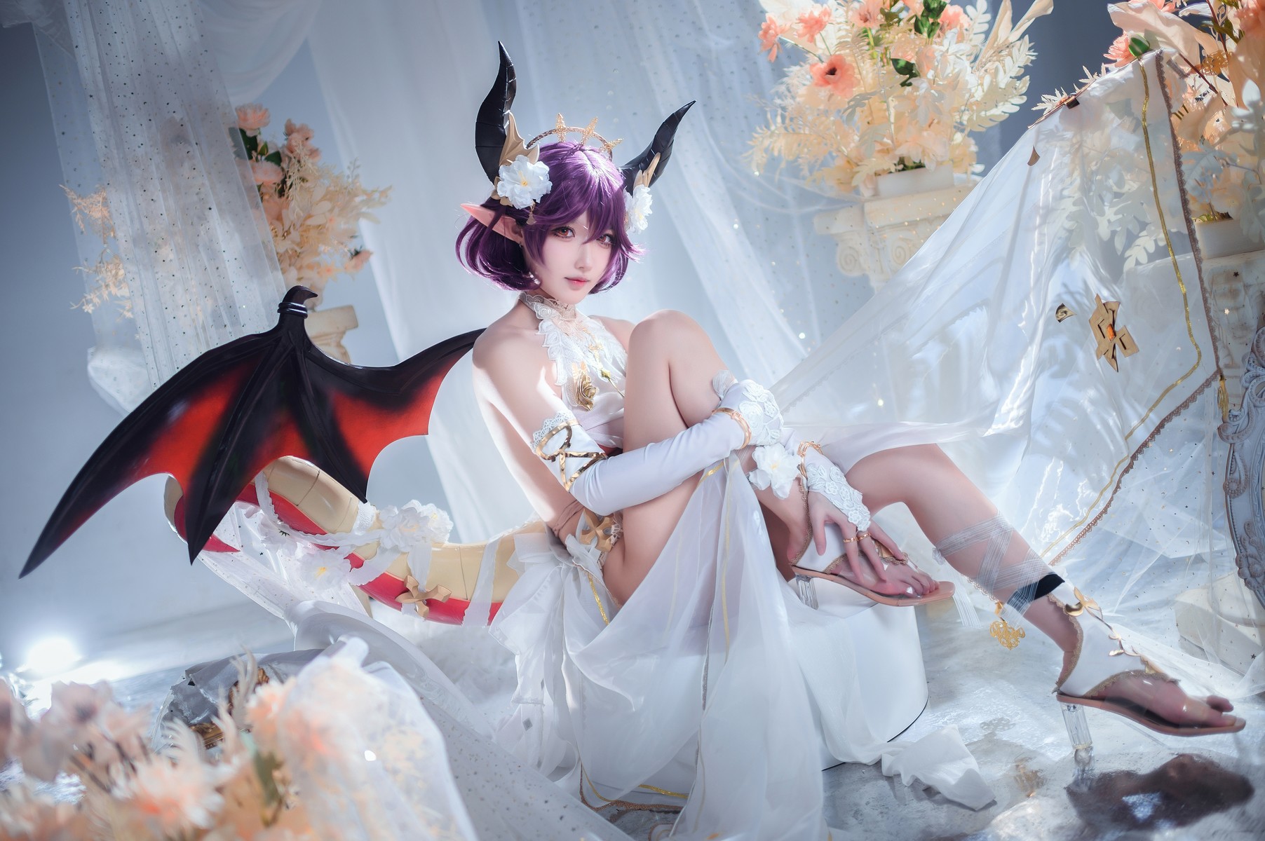 阿包也是兔娘 Cosplay 碧蓝幻想古蕾娅 龙娘 31