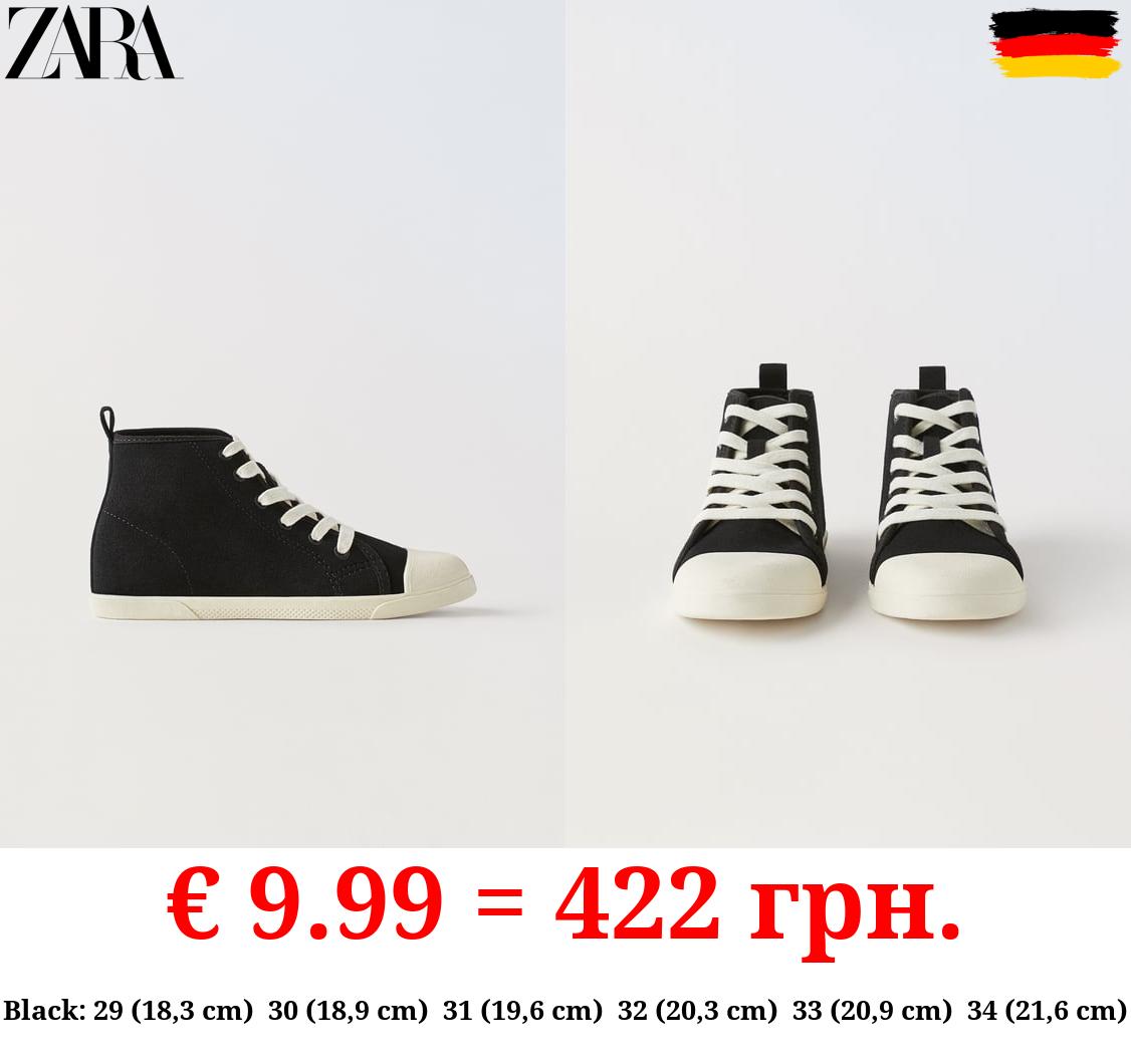 LEATHER HIGH-TOP SNEAKERS