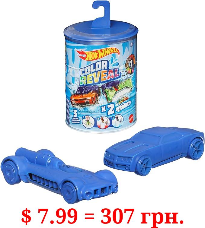 Hot Wheels Set of 2 Color Reveal Cars or Trucks in 1:64 Scale, Surprise Reveal & Repeat Color Change (Styles May Vary)