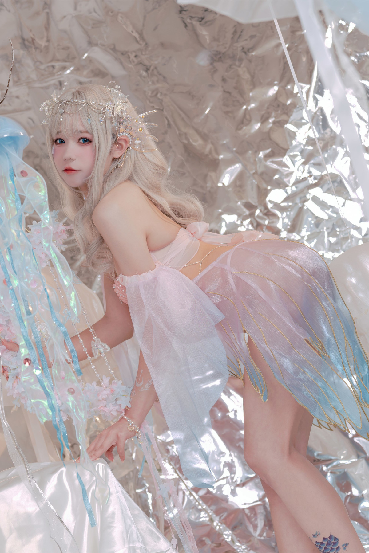 Cosplay 咬一口兔娘 海的女儿 Mermaid 3