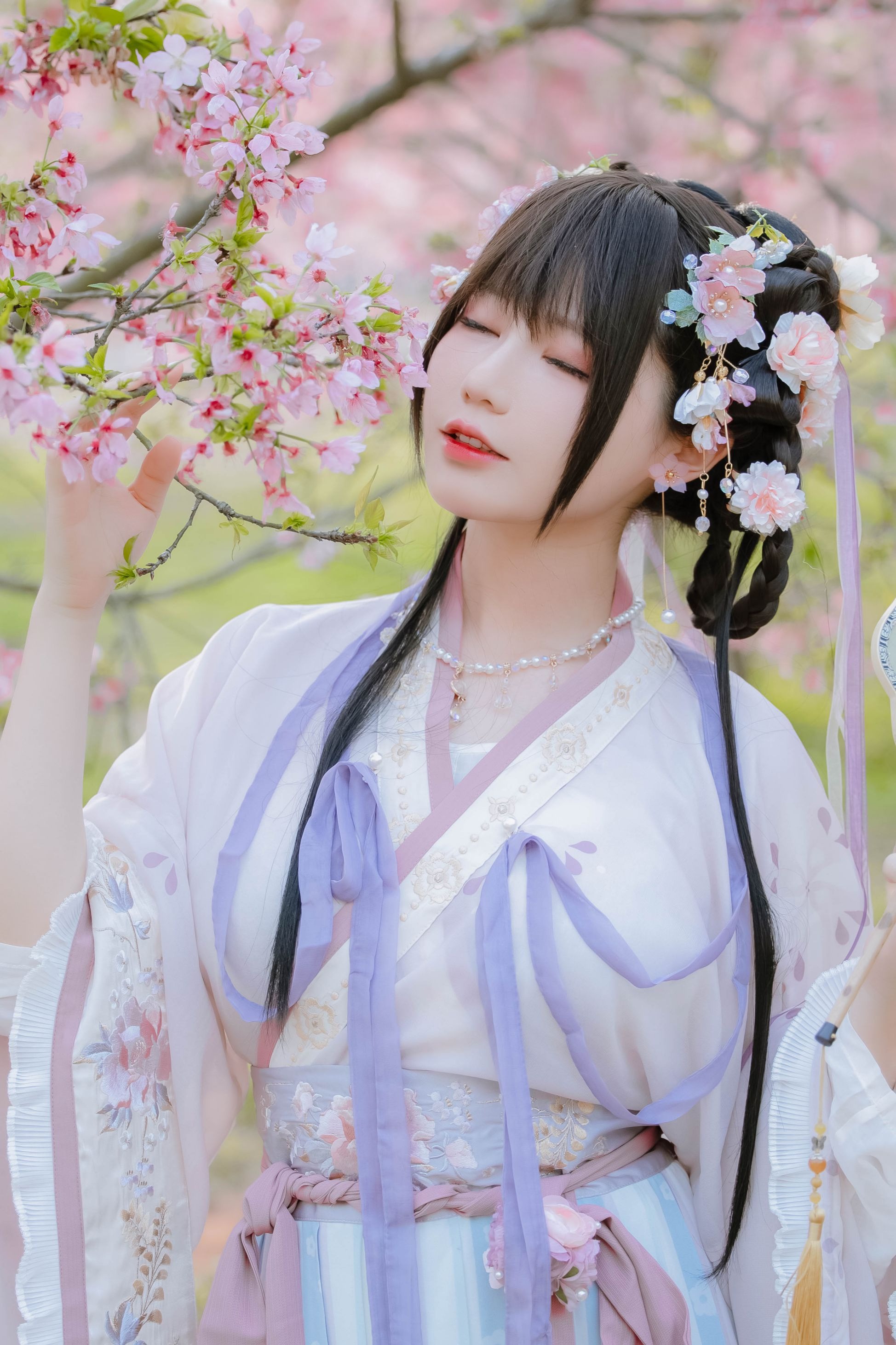 喵子Nyako - 樱花汉服 花神祈愿 [52P-219MB] 49