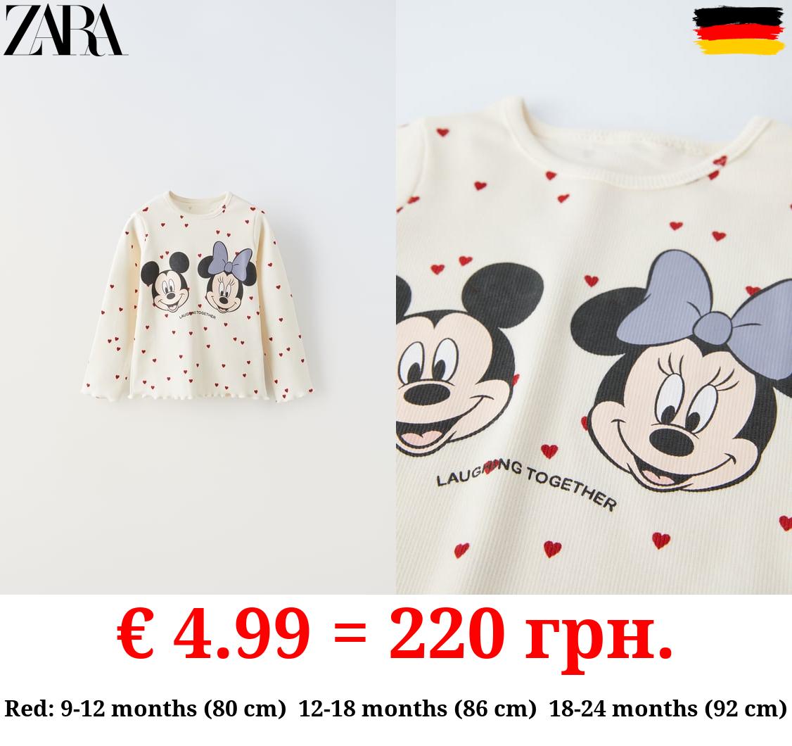 MICKEY AND MINNIE MOUSE © DISNEY RIBBED T-SHIRT