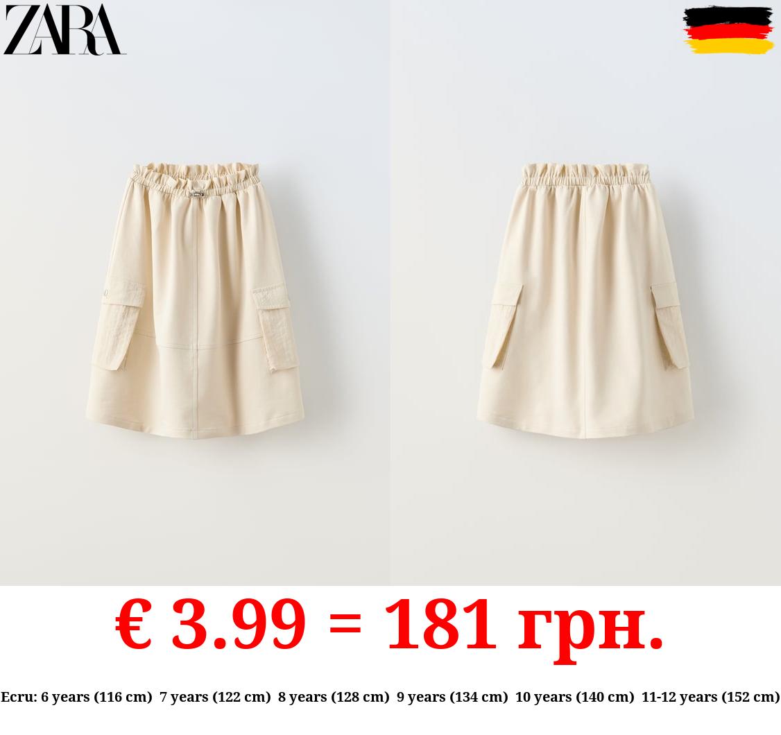 CARGO SKIRT WITH COMBINED POCKETS