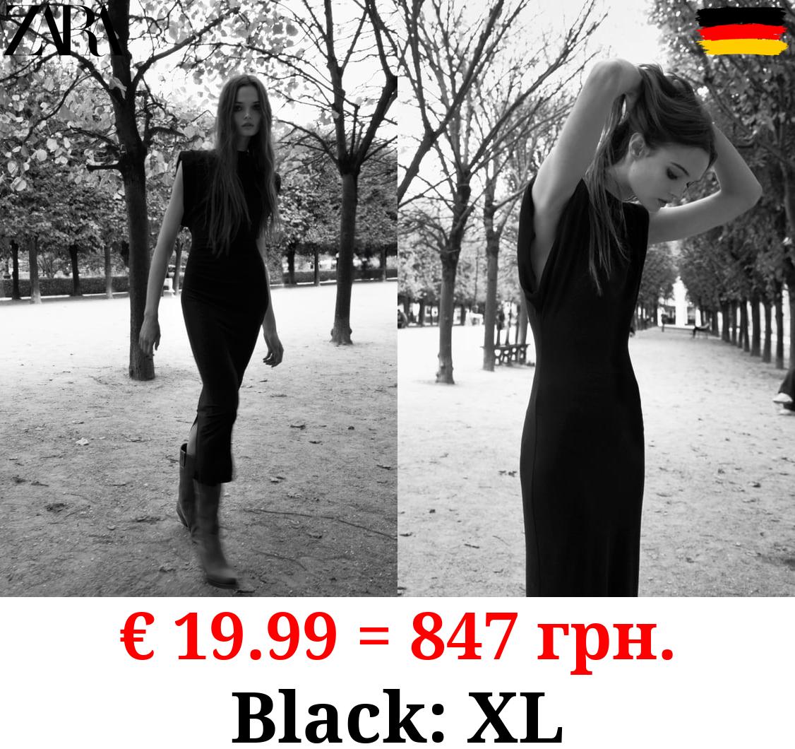 ZW COLLECTION KNIT DRESS WITH SHOULDER PADS