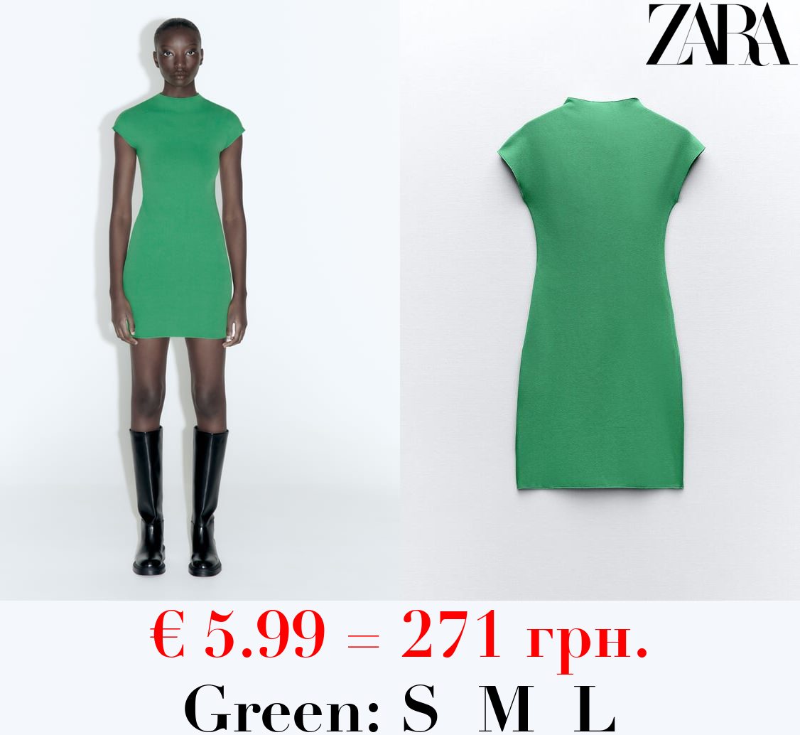 SHORT STRETCH KNIT DRESS