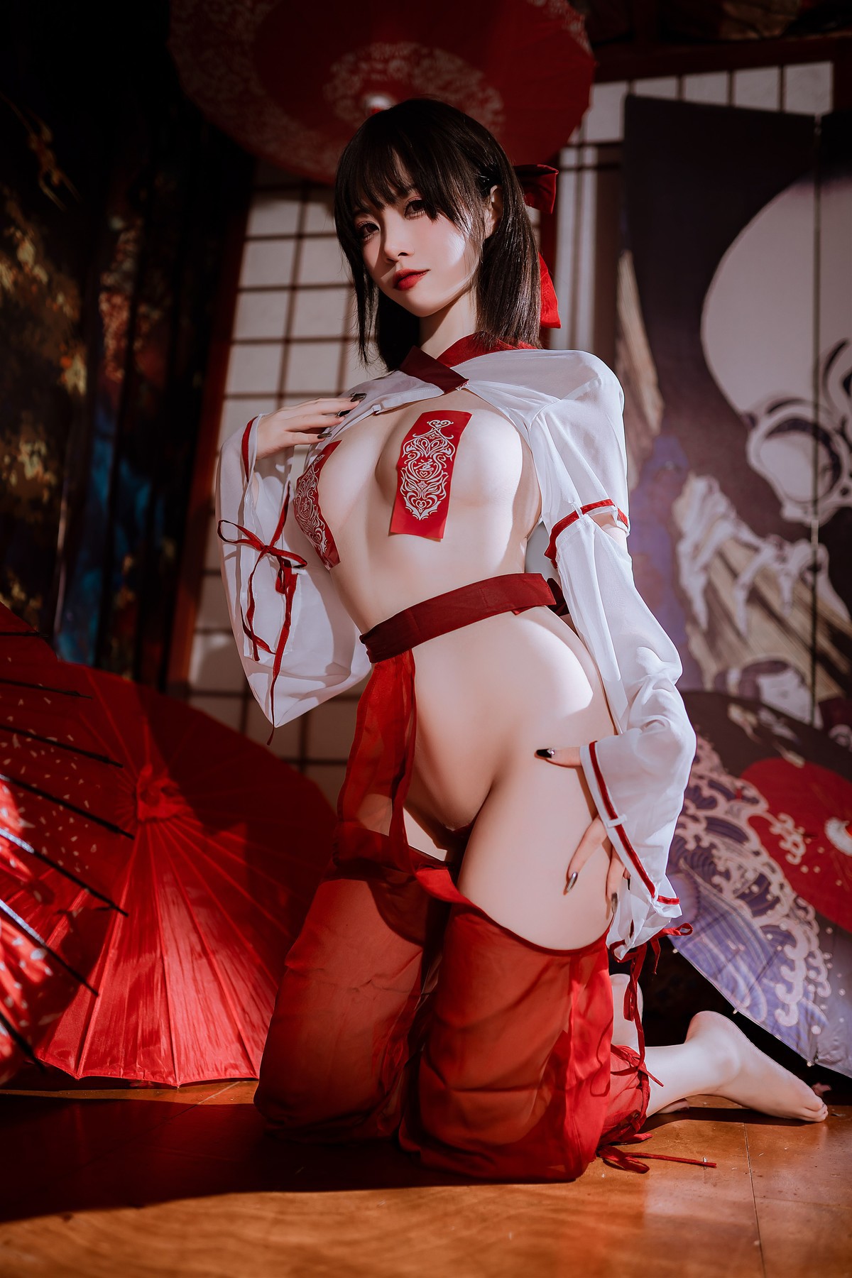 Cosplay 二佐Nisa 私房巫女 30
