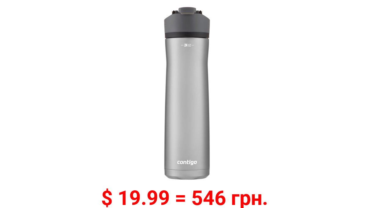 Contigo Cortland Chill 2.0 Stainless Steel Water Bottle with AUTOSEAL Lid Licorice, 24 fl oz.