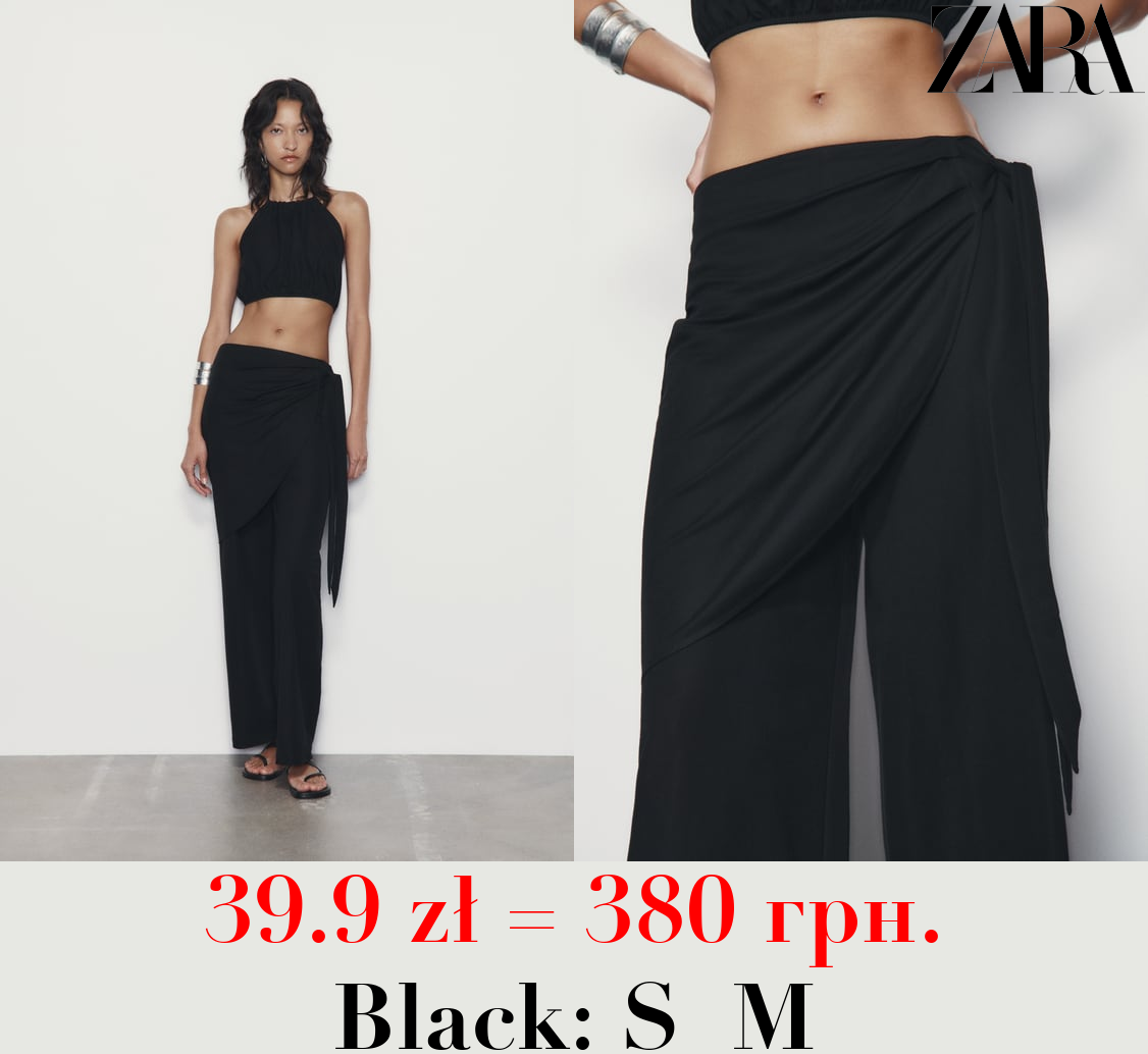 WRAP TROUSERS WITH TIES