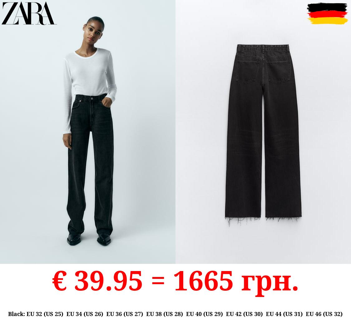 TRF HIGH-RISE WIDE-LEG JEANS