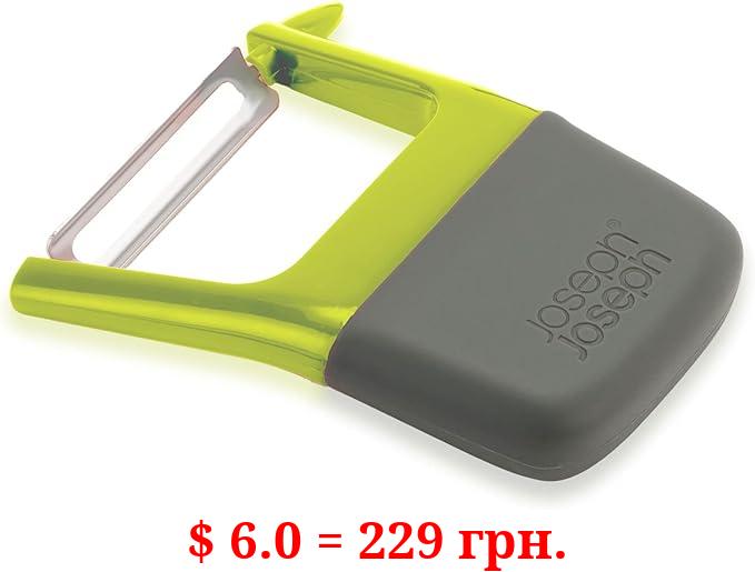 Joseph Joseph Duo Easy-Grip Straight Potato and Vegetable Kitchen Peeler, Green