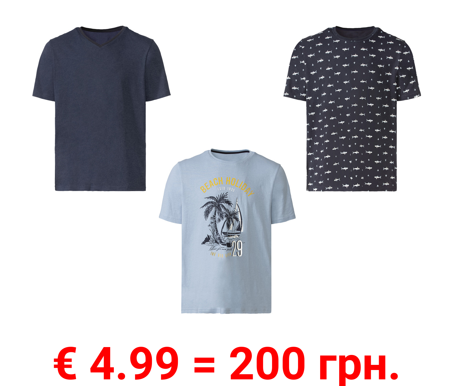 LIVERGY® Herren Schlafshirt, Mix & Match