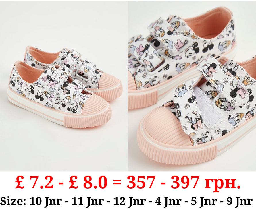 Disney Minnie Mouse Double Strap Canvas Trainers