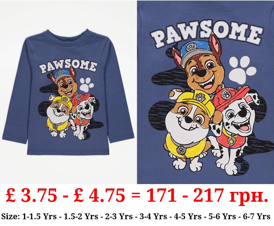 PAW Patrol Blue Pawsome Long Sleeve Top