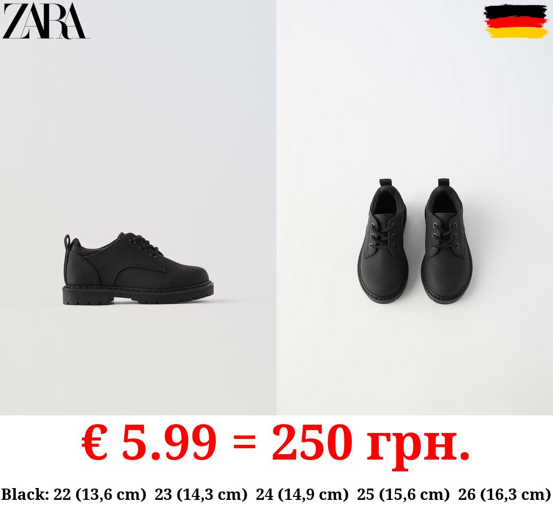 RUBBERISED DERBY SHOES