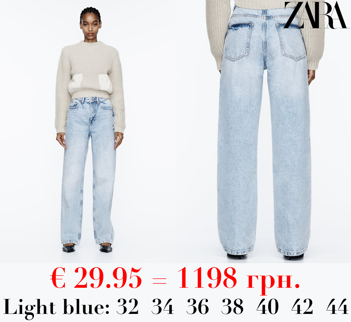 Z1975 STRAIGHT-FIT HIGH-WAIST LONG LENGTH JEANS