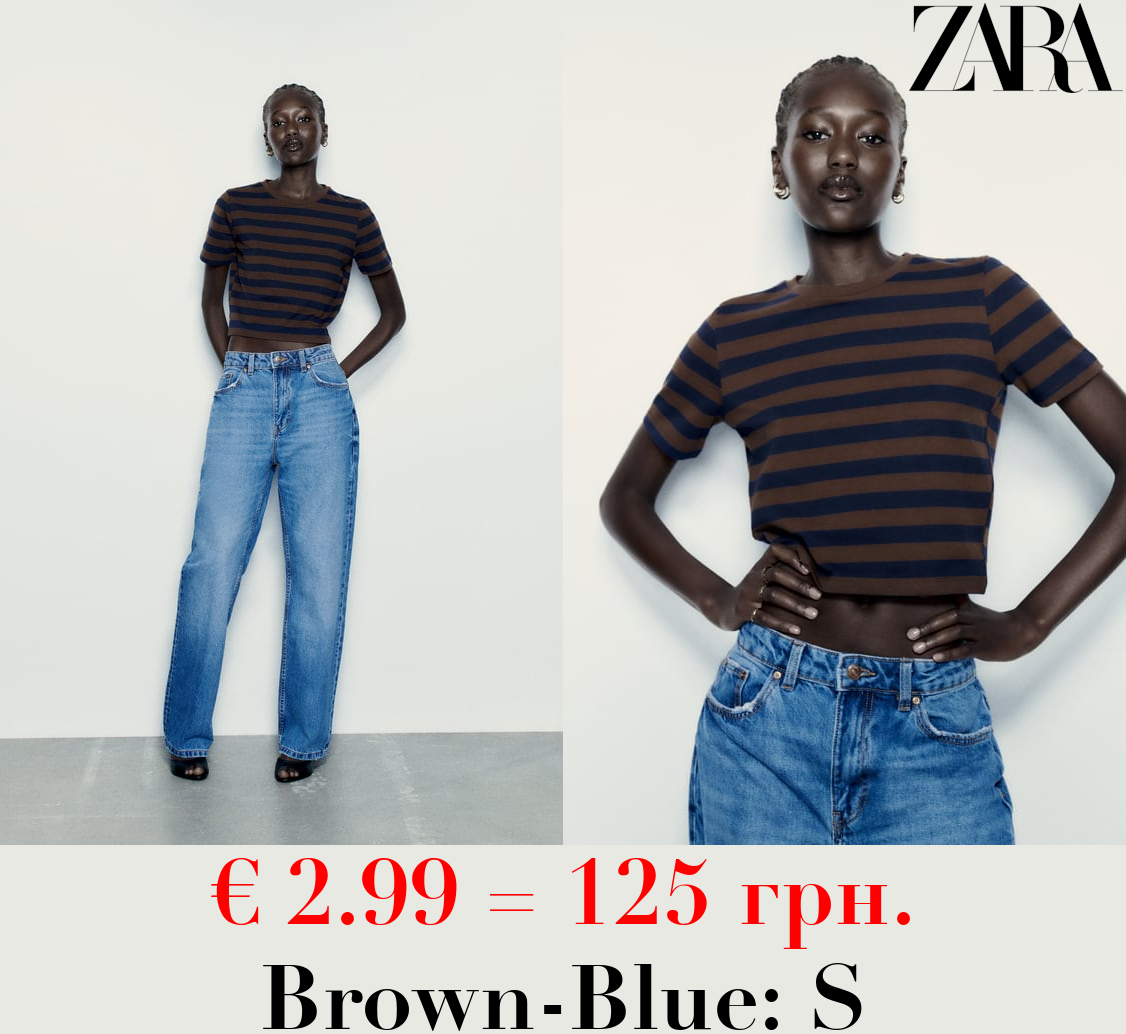 CROPPED STRETCH T-SHIRT