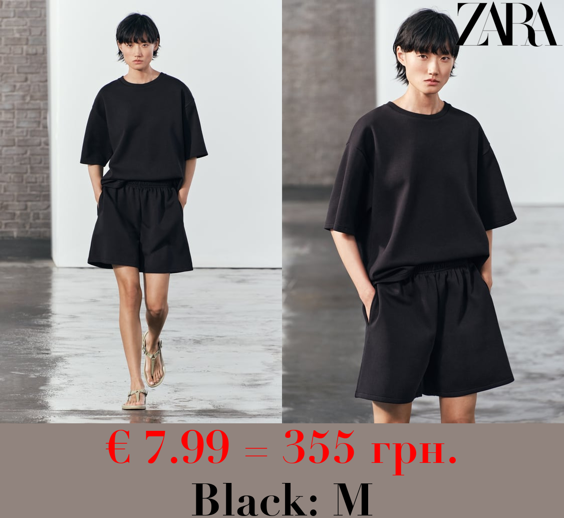 SHORT SLEEVE INTERLOCK SWEATSHIRT