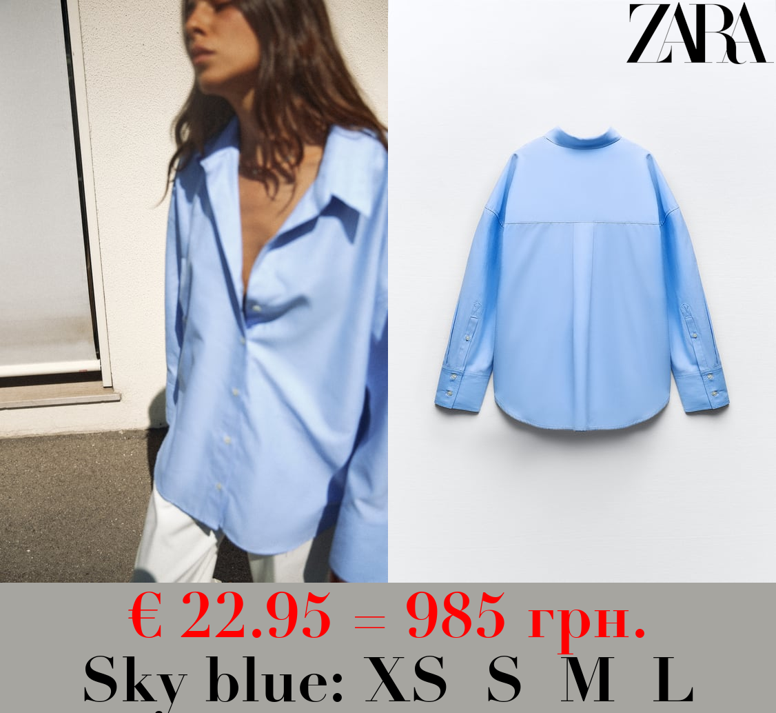 COTTON BLEND OXFORD SHIRT