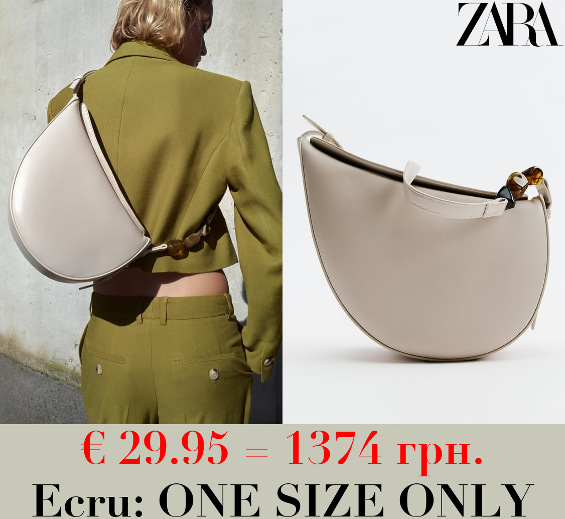 ASYMMETRIC CROSSBODY BAG WITH RHINESTONES