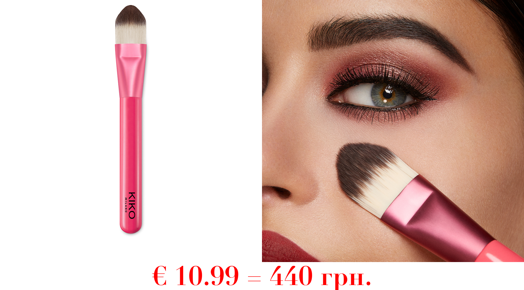 smart foundation brush 101Flacher Pinsel für flüssige oder cremige Foundation, Synthetikborsten