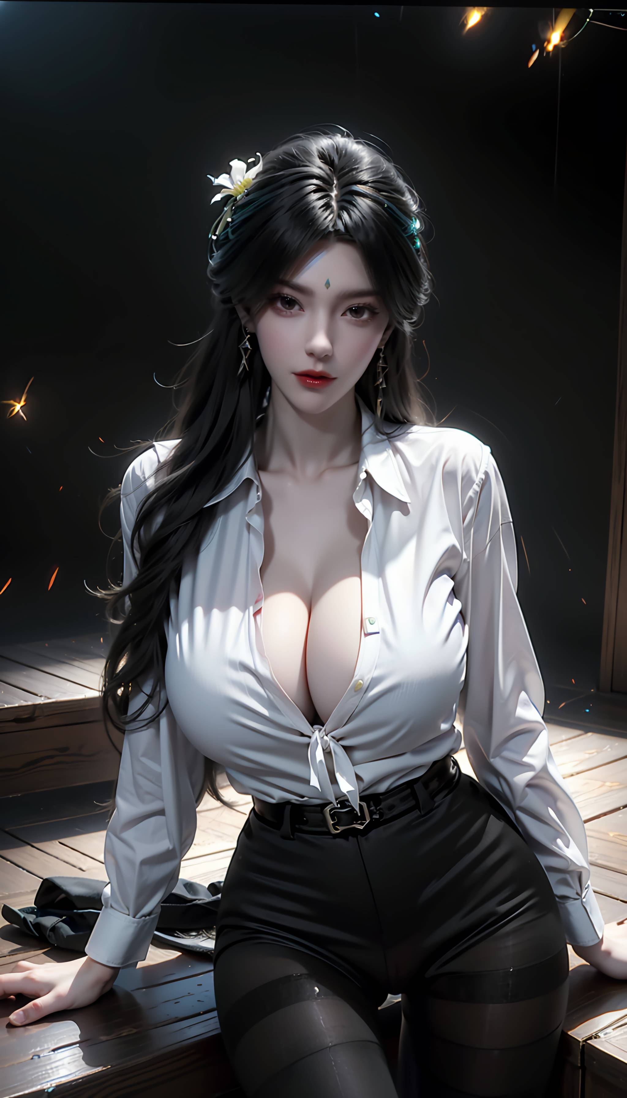 图片[34]-完美世界-柳神 黑丝衬衫-六色网