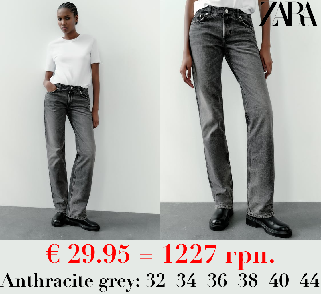 TRF STRAIGHT LOW-RISE JEANS