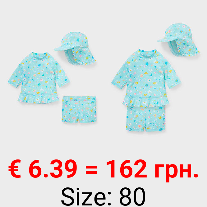 Baby-Bade-Outfit - recycelt - 3 teilig