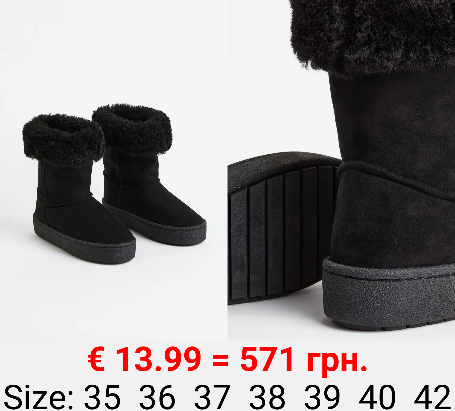 Boots mit warmem Futter