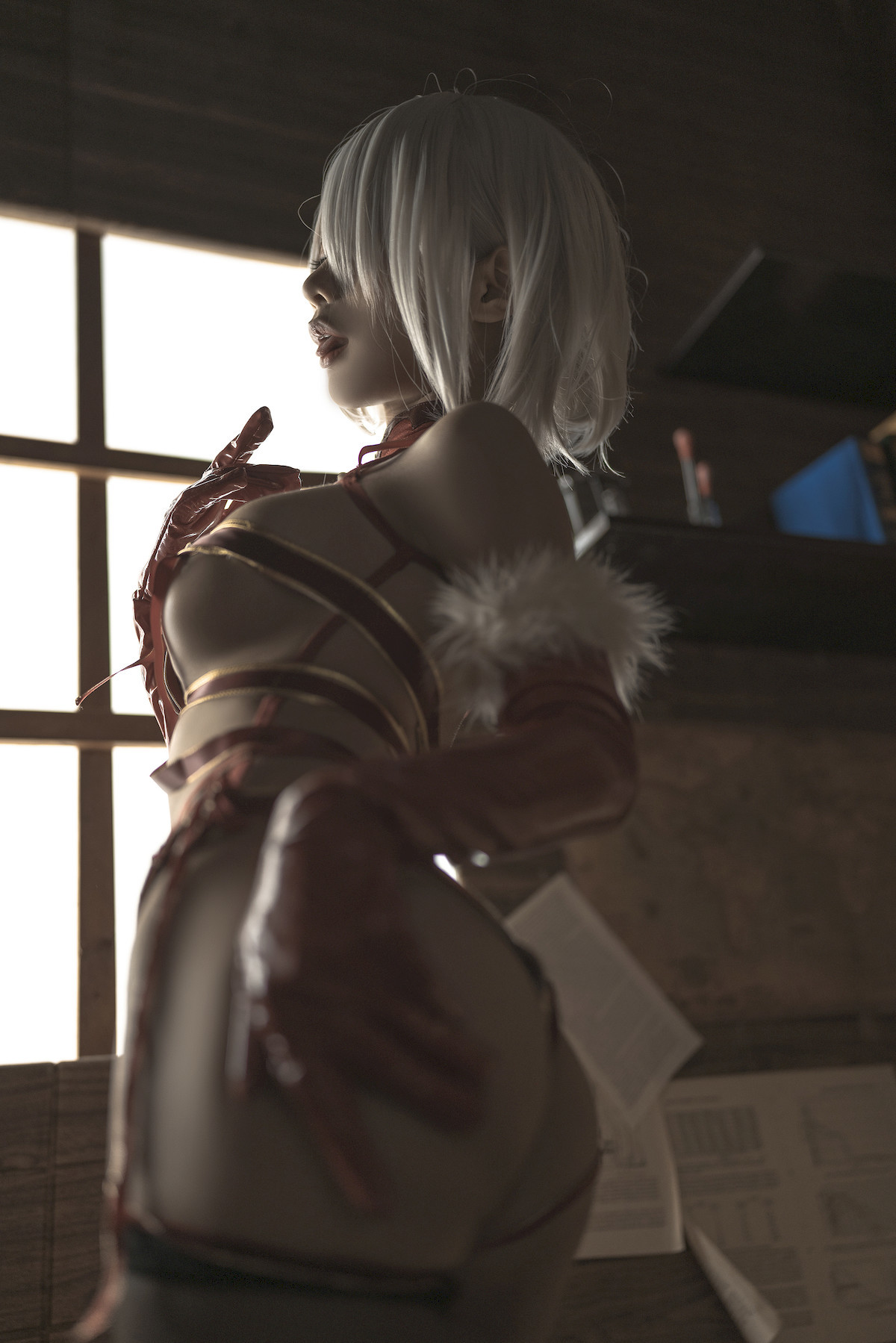 蠢沫沫 Cosplay 2B 圣诞 Christmas 31
