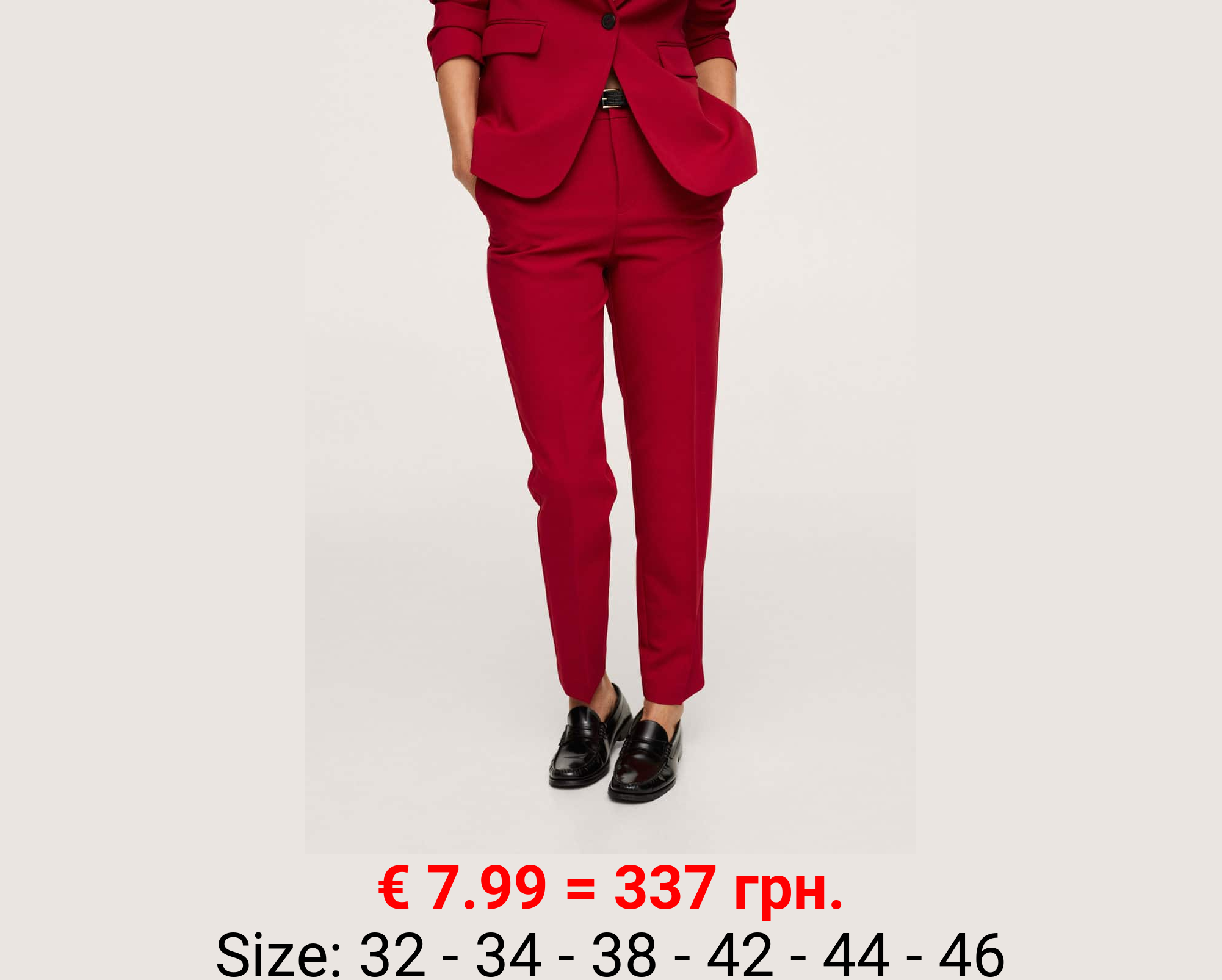 Pantalón traje cinturón