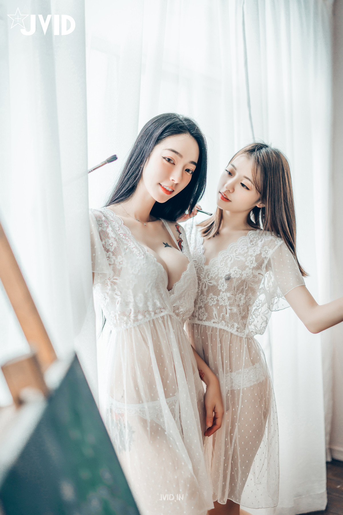 JVID精品 飄飄 妍妍 百合花神の美少女 最色色嘗試 辰辰特別客串！色色最大突破 Set.01 18