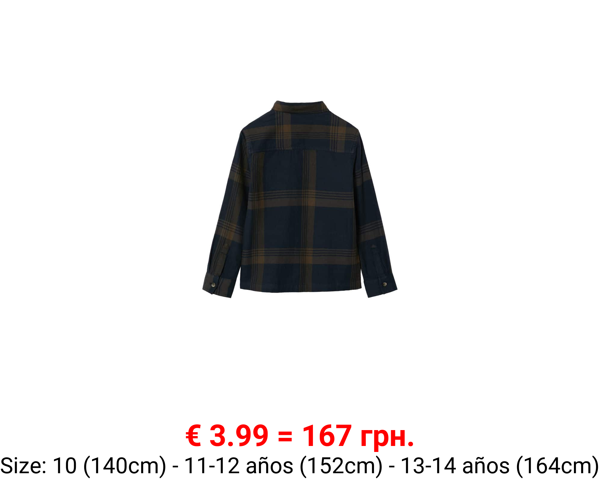Camisa algodón cuadros