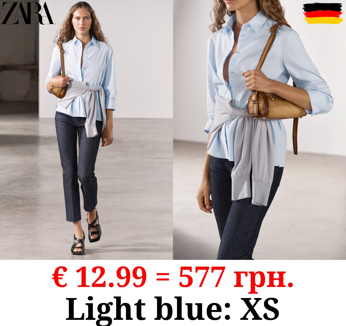 ZW COLLECTION SLIM FIT POPLIN SHIRT