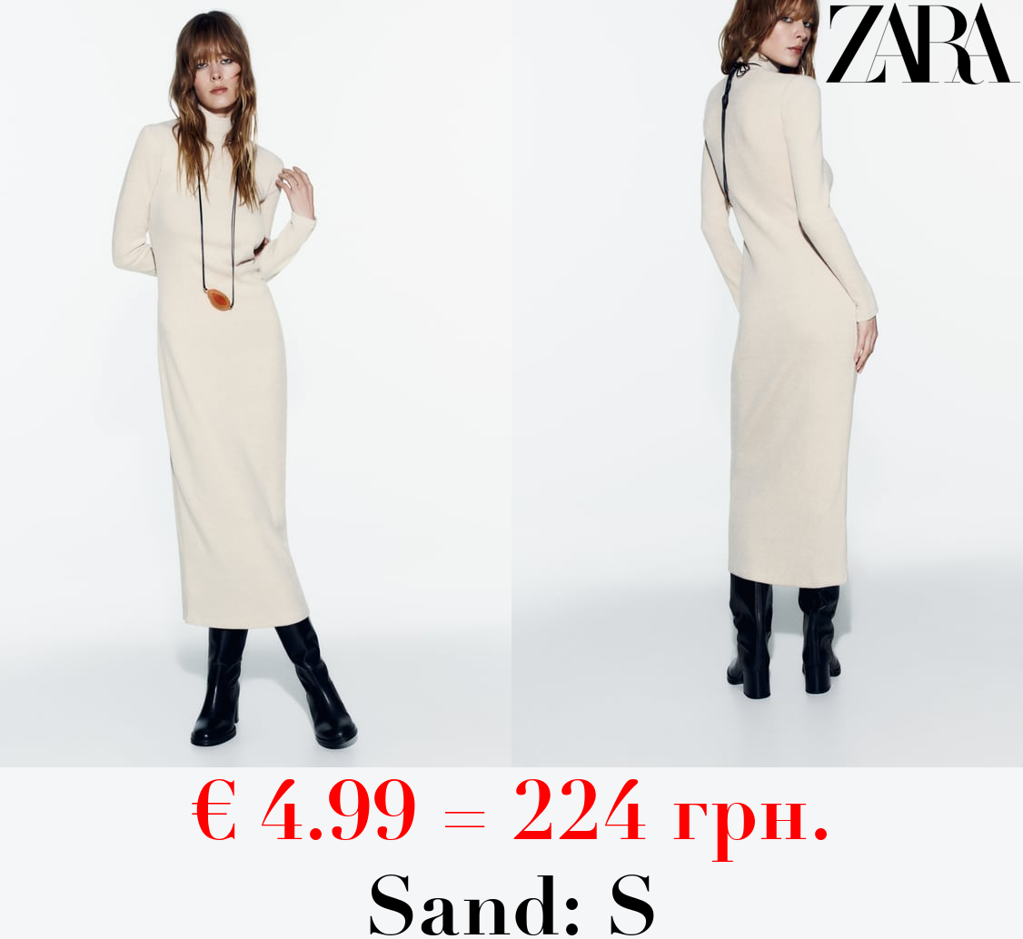 SOFT LONG DRESS WITH GATHERED DETAIL