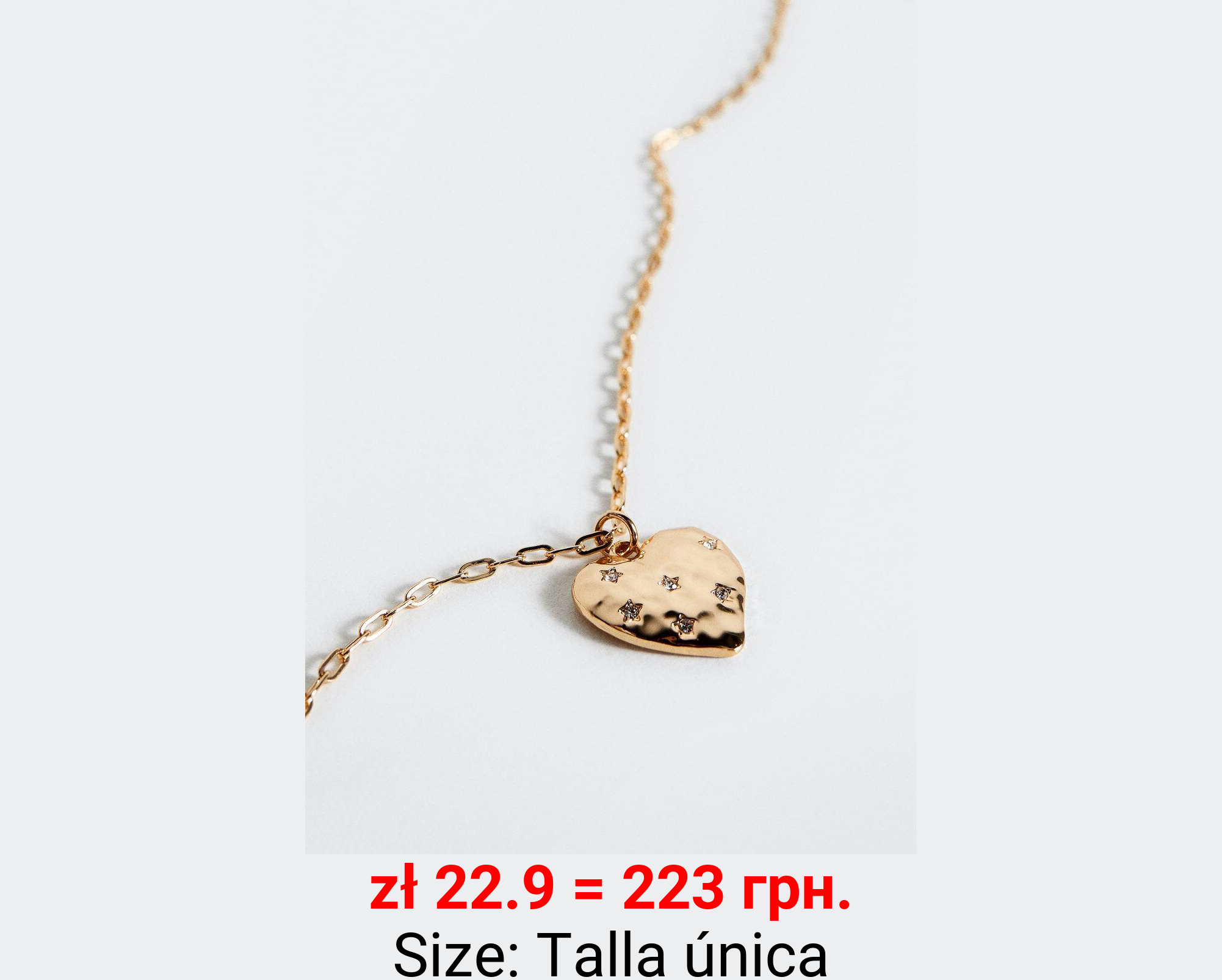 Collar colgante corazón