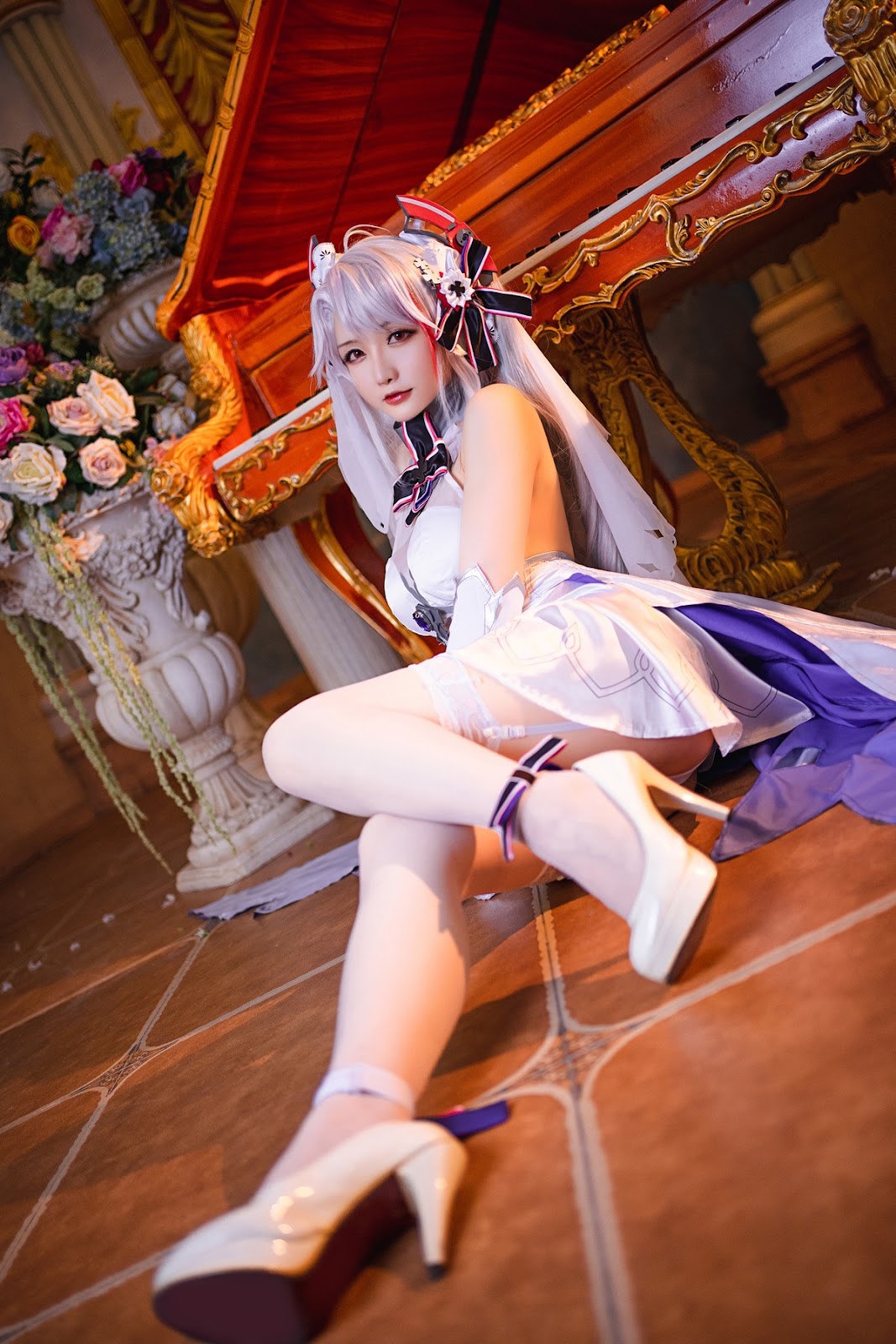 Cosplay 星之迟迟Hoshilily 秘密花园 欧根婚纱 3
