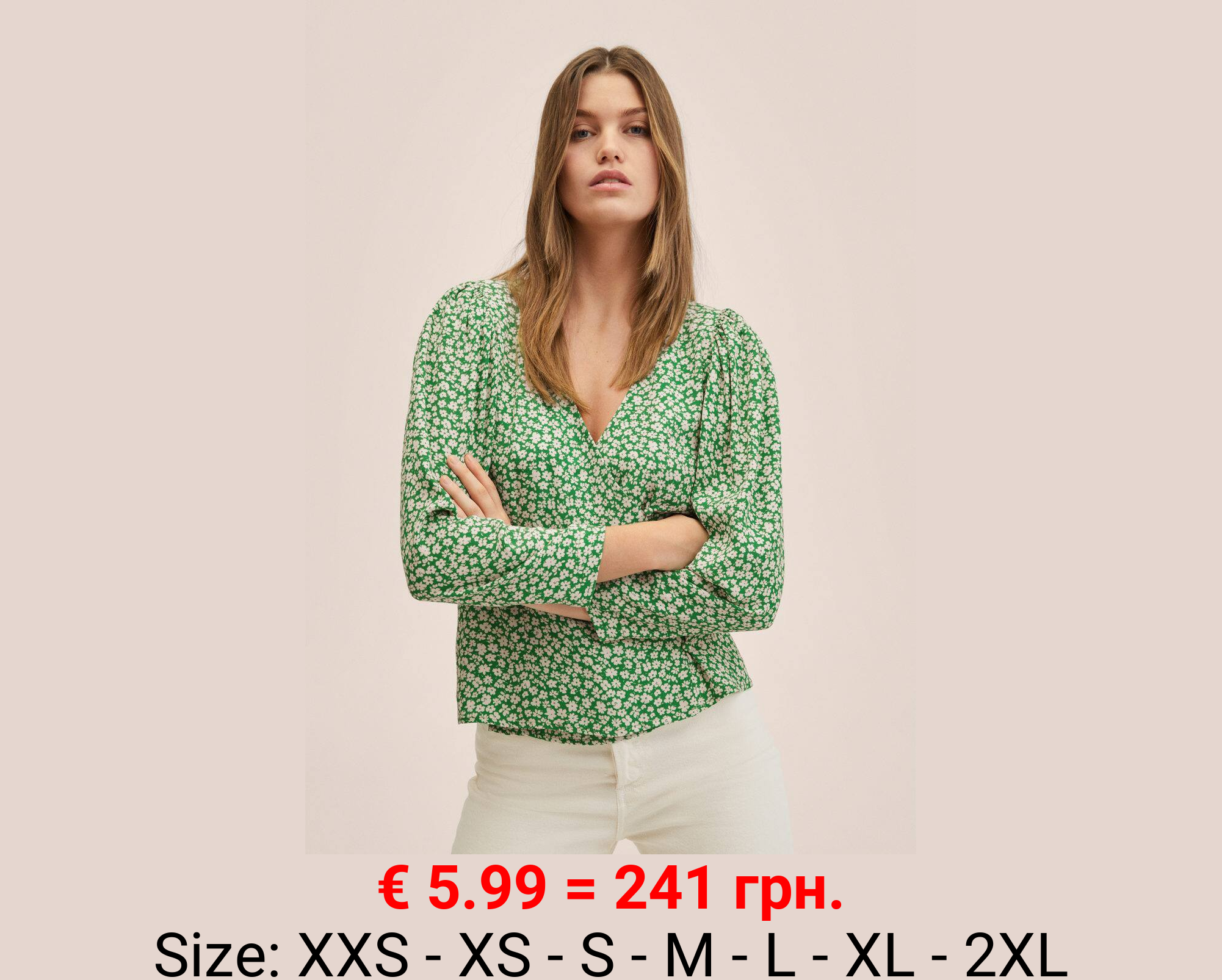 Blusa cruzada botones