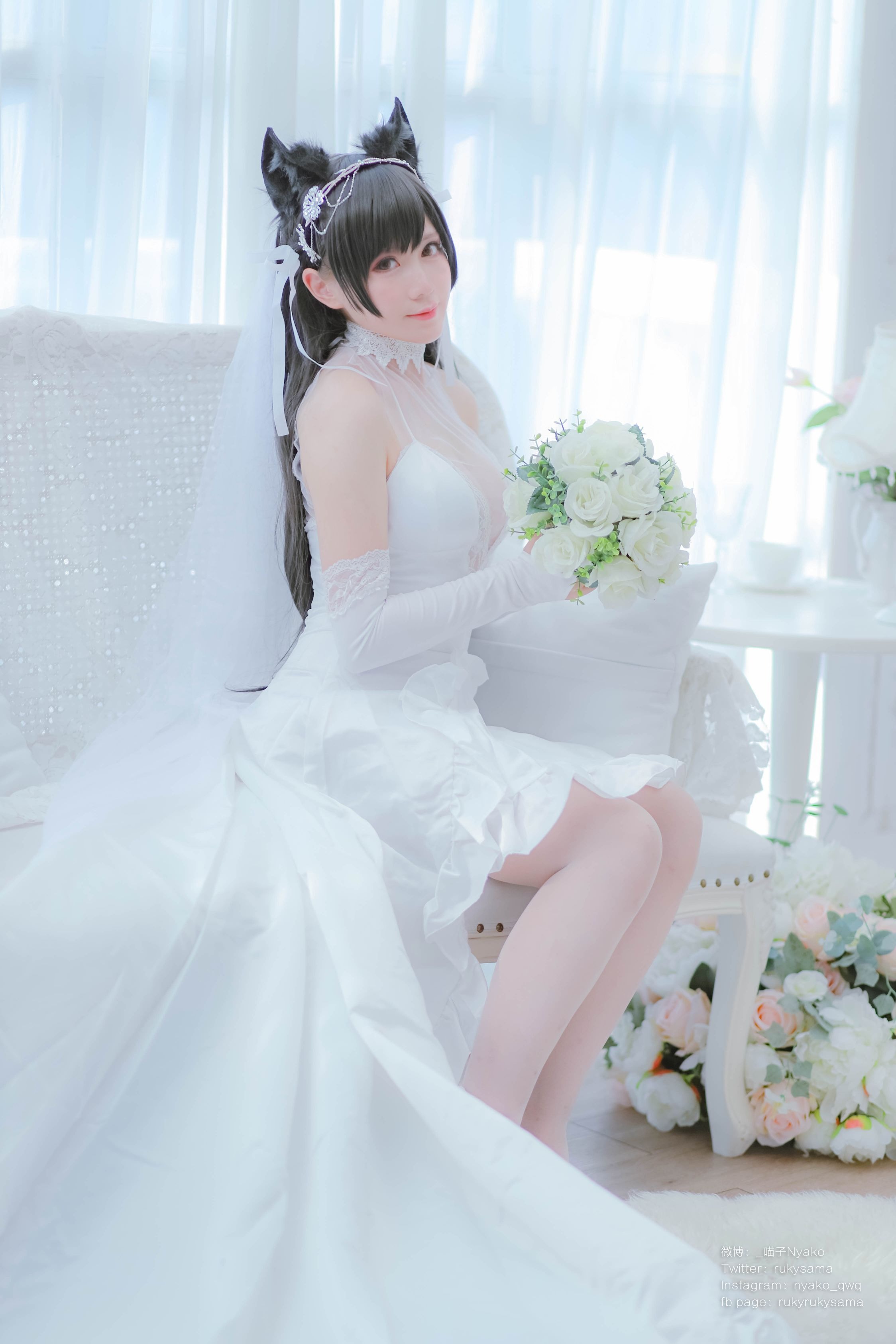 Nyako喵子 爱宕婚纱(62P177MB) 2