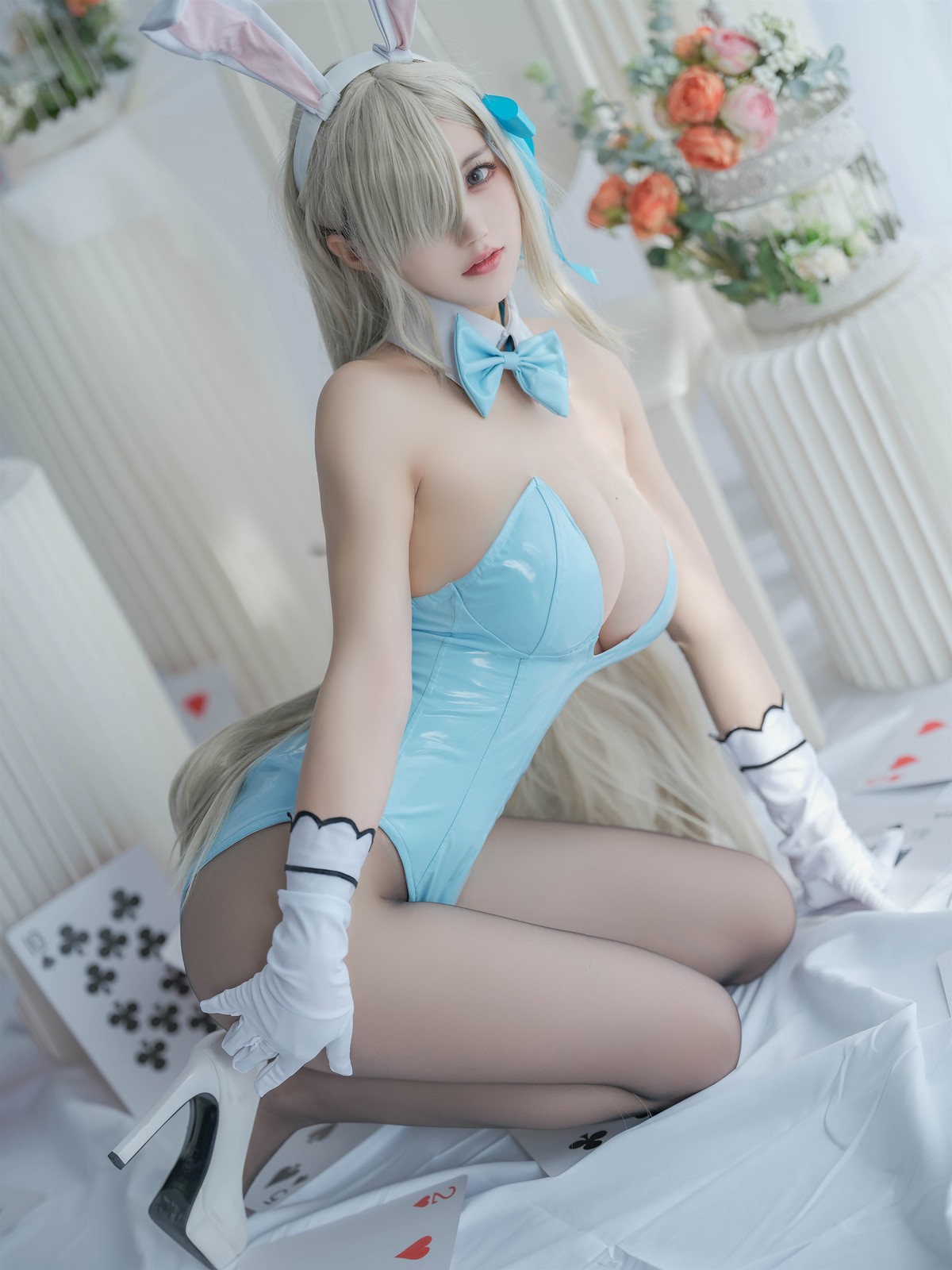 Cosplay 小仓千代w 明日奈 兔女郎 11