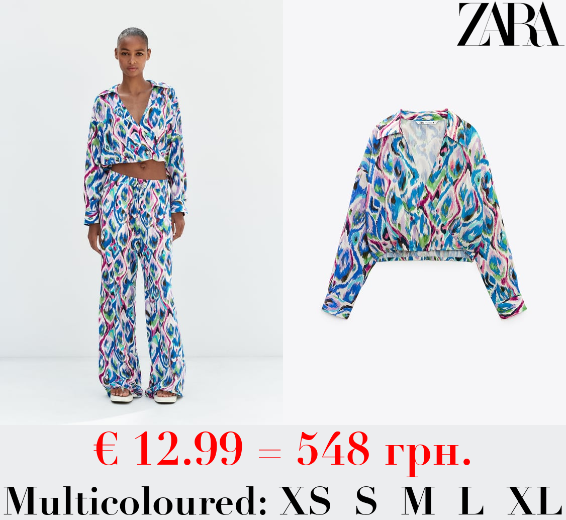 PRINTED CROPPED SHIRT